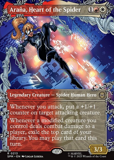【ボーダレス】【EN】蜘蛛の心、アラーニャ/Araña, Heart of the Spider [SPM] 金R No.213
