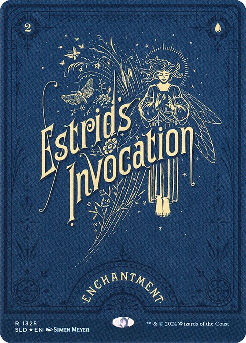 【ボーダレス】【Foil】【EN】エストリッドの祈祷 // エストリッドの祈祷/Estrid's Invocation // Estrid's Invocation [SLD] 青R No.1325