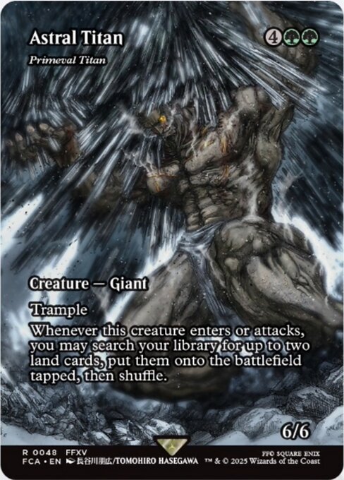 【ショーケース】【Foil】【EN】原始のタイタン/Primeval Titan [FCA] 緑R No.48