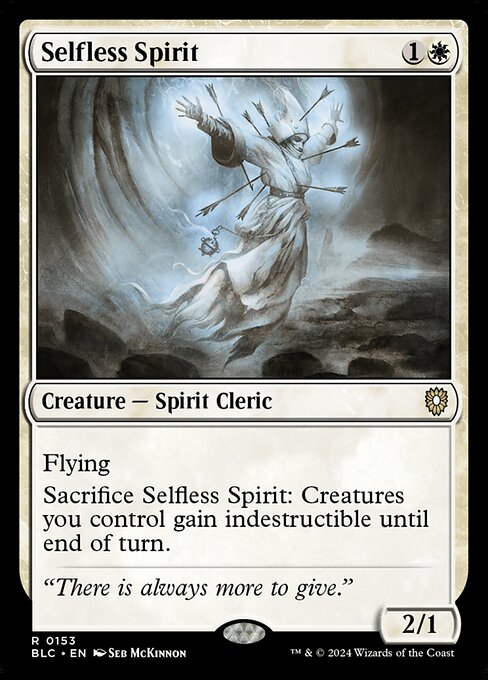 【EN】無私の霊魂/Selfless Spirit [BLC] 白R No.153