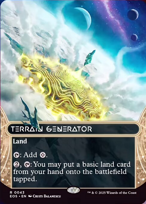 【ボーダレス】【Foil】【EN】地形形成装置/Terrain Generator [EOS] 土地R No.43