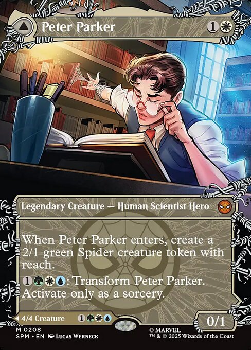 【ボーダレス】【Foil】【EN】ピーター・パーカー // アメイジング・スパイダーマン/Peter Parker // Amazing Spider-Man [SPM] 白M No.208