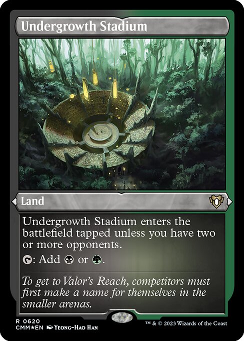 【エッチングFoil】【EN】下生えの競技場/Undergrowth Stadium [CMM] 土地R No.620