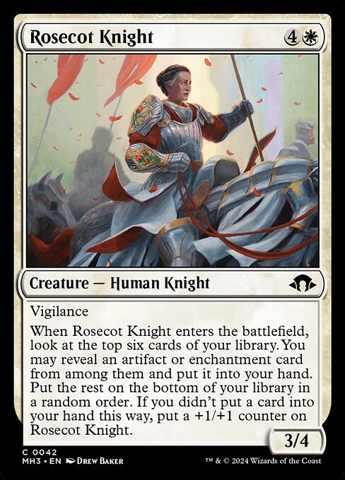 【EN】ローズコットの騎士/Rosecot Knight  [MH3] 白C No.42