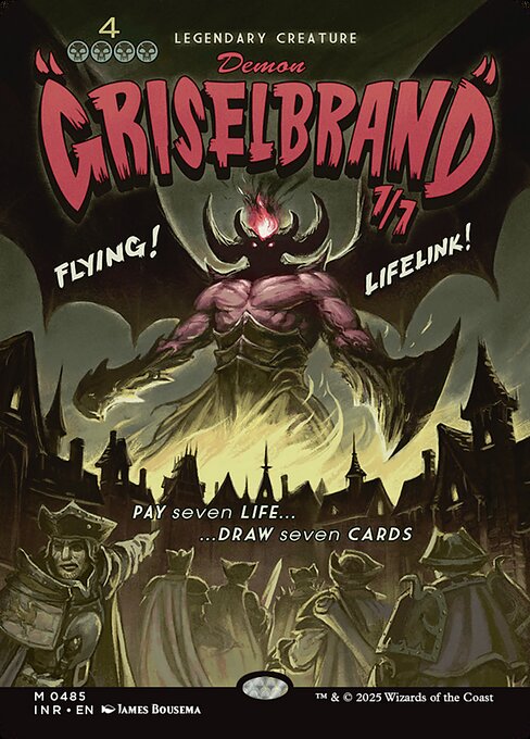 【フルアート】【Foil】【EN】グリセルブランド/Griselbrand [INR] 黒M No.485