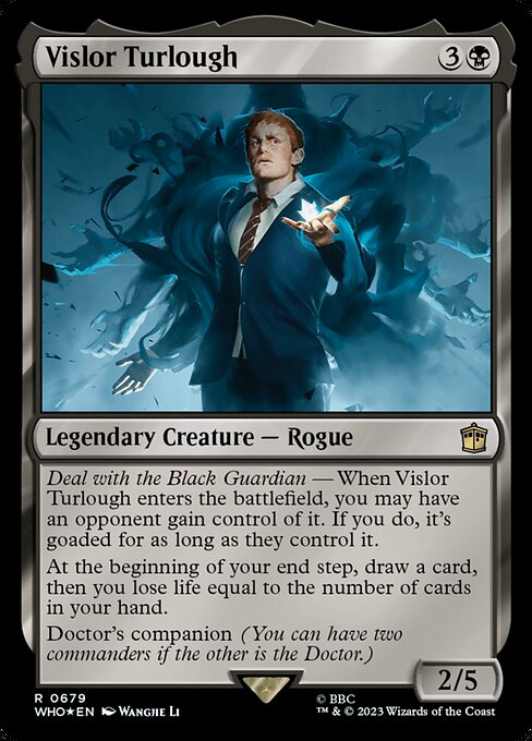 【サージFoil】【Foil】【EN】ヴィスラー・ターロー/Vislor Turlough [WHO] 黒R No.679