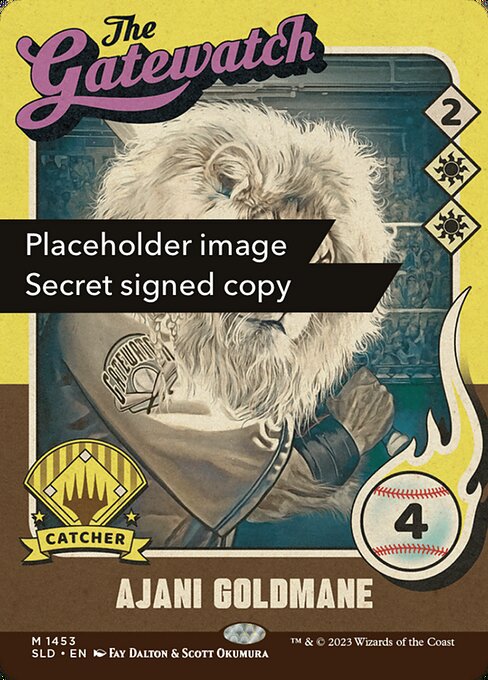 【フルアート】【Foil】【EN】Ajani Goldmane // Ajani Goldmane [SLD] 白M No.745