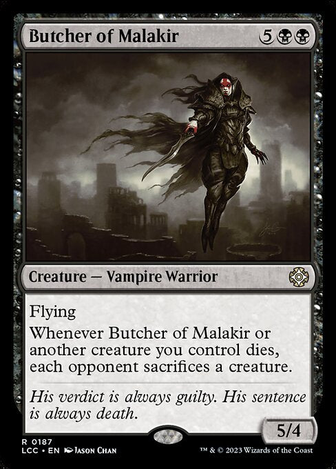 【EN】マラキールの解体者/Butcher of Malakir [LCC] 黒R No.187