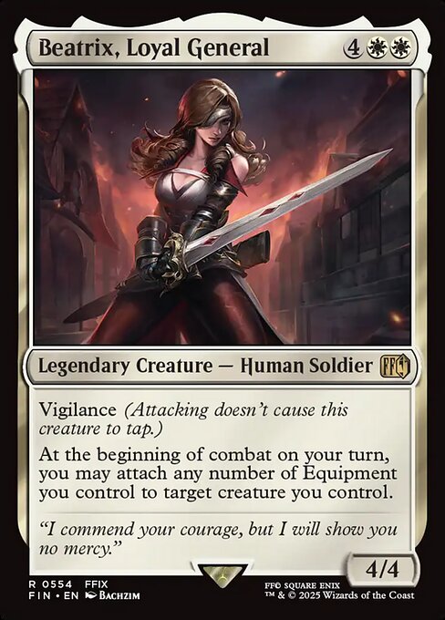 【EN】忠実なる将軍、ベアトリクス/Beatrix, Loyal General [FIN] 白R No.554