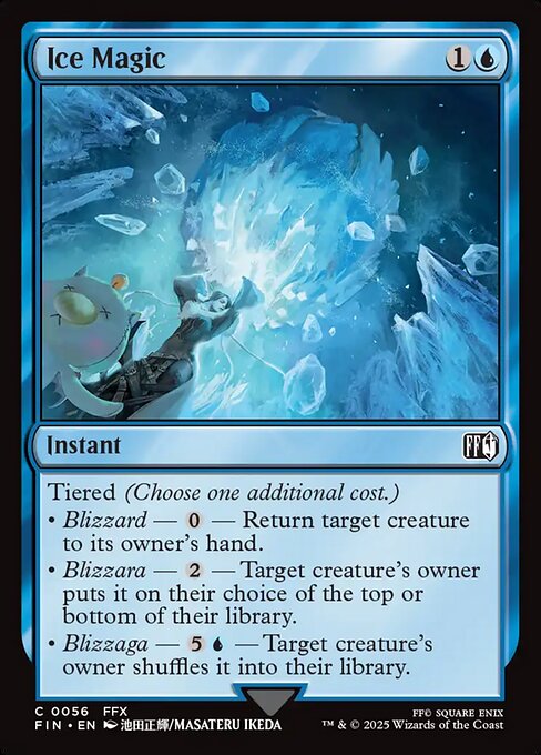 【Foil】【EN】氷魔法/Ice Magic [FIN] 青C No.56