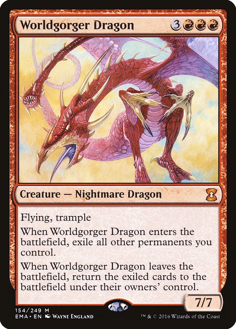 【EN】世界喰らいのドラゴン/Worldgorger Dragon [EMA] 赤M No.154