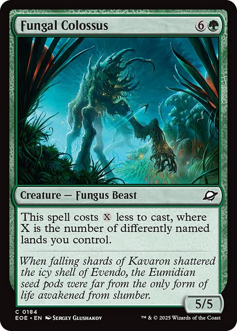 【Foil】【EN】菌類の巨獣/Fungal Colossus [EOE] 緑C No.184