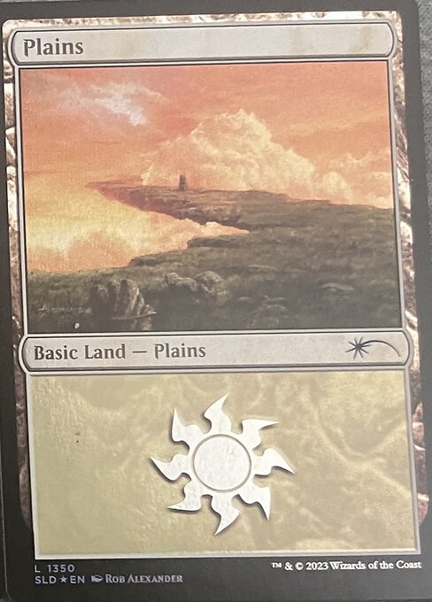 【Foil】【EN】平地/Plains [SLD] 無C No.1350