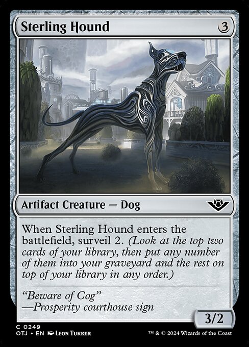 【Foil】【EN】スターリング社の猟犬/Sterling Hound [OTJ] 茶C No.249