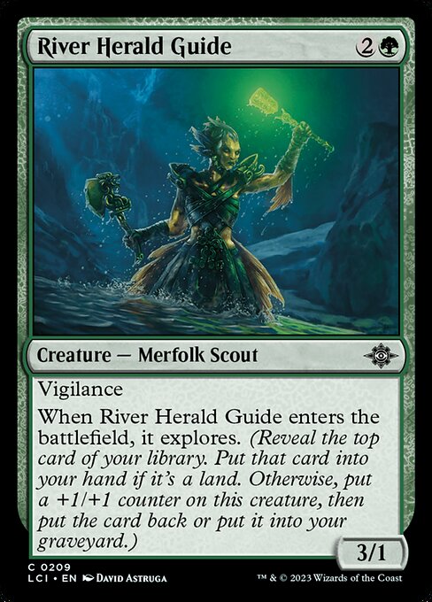 【Foil】【EN】川守りの案内人/River Herald Guide [LCI] 緑C No.209