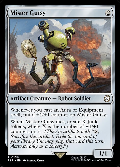 【Foil】【EN】Mr.ガッツィー/Mister Gutsy [PIP] 茶R No.136