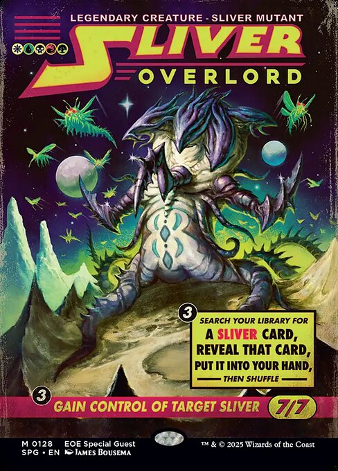 【ボーダレス】【Foil】【EN】スリヴァーの首領/Sliver Overlord [SPG] 金M No.128