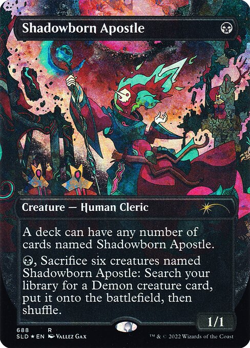 【Foil】【EN】影生まれの使徒/Shadowborn Apostle [SLD] 黒R No.688