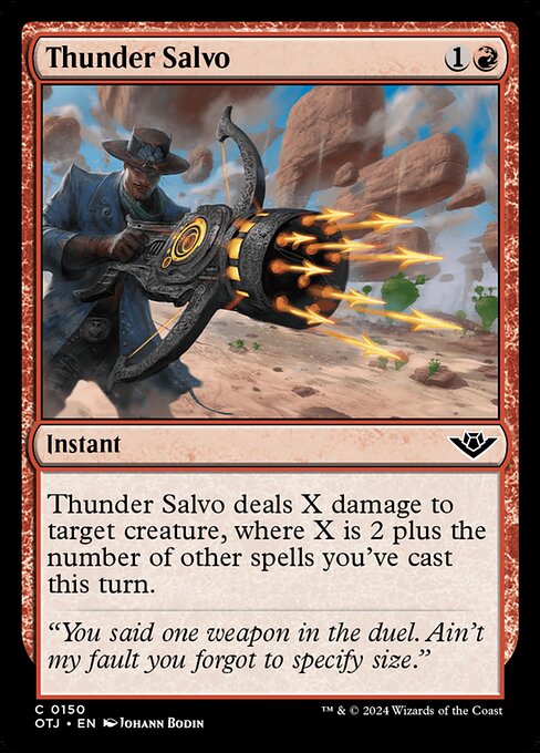【Foil】【EN】雷の斉射/Thunder Salvo [OTJ] 赤C No.150