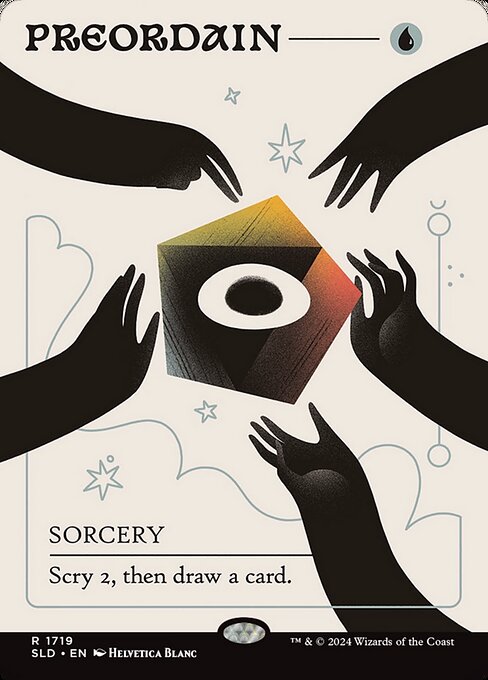 【ボーダレス】【Foil】【EN】定業/Preordain [SLD] 青R No.1719