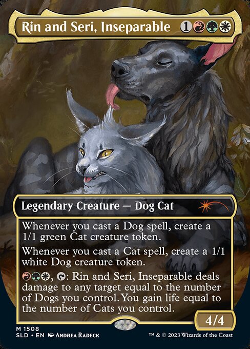 【ボーダレス】【Foil】【EN】Rin and Seri, Inseparable // Rin and Seri, Inseparable [SLD] 白M No.1508
