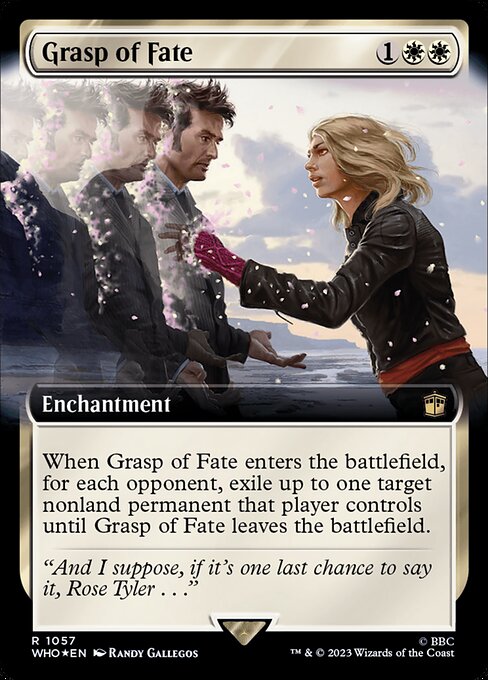 【サージFoil】【拡張アート】【Foil】【EN】命運の掌握/Grasp of Fate [WHO] 白R No.1057