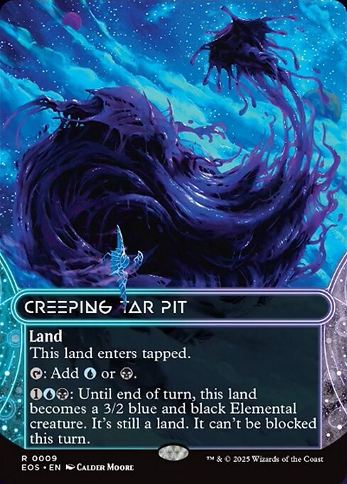 【ボーダレス】【EN】忍び寄るタール坑/Creeping Tar Pit [EOS] 土地R No.9