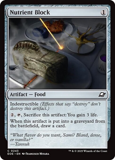 【Foil】【EN】ブロック型栄養食/Nutrient Block [EOE] 茶C No.243