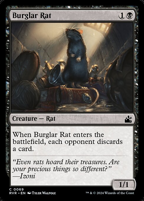 【EN】泥棒ネズミ/Burglar Rat [RVR] 黒C No.69