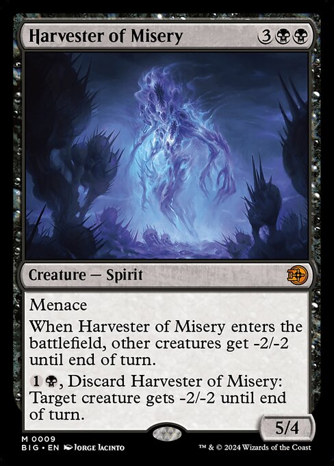 【Foil】【EN】苦難の収穫者/Harvester of Misery [BIG] 黒M No.9