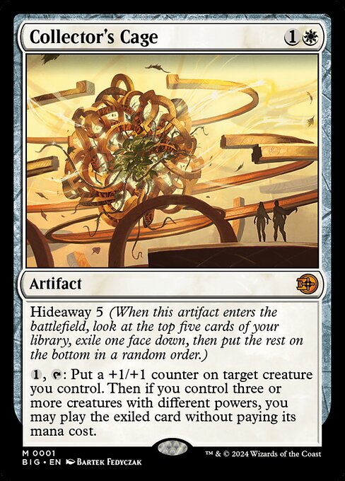 【Foil】【EN】収集家の檻/Collector's Cage [BIG] 白M No.1