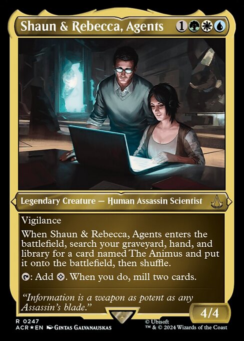 【エッチングFoil】【EN】団員、ショーンとレベッカ/Shaun & Rebecca, Agents [ACR] 金R No.247