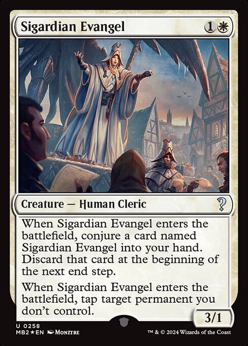【Foil】【EN】シガルダ教の福音者/Sigardian Evangel [MB2] 白U No.258