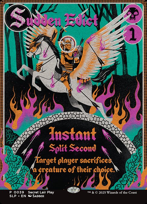 【Foil】【EN】突然の布告/Sudden Edict [SLP] 黒R No.39