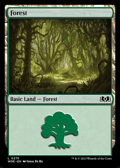 【Foil】【EN】森/Forest [WOE] 無C No.275