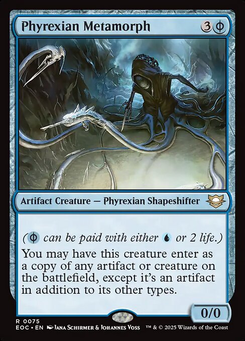 【EN】ファイレクシアの変形者/Phyrexian Metamorph [EOC] 青R No.75
