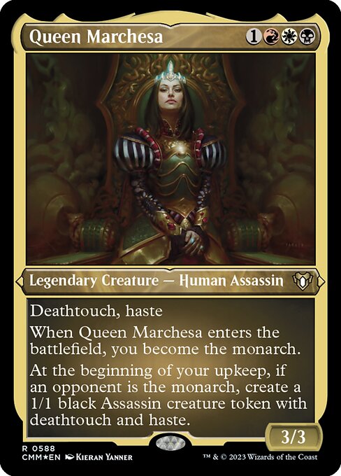 【エッチングFoil】【EN】マルチェッサ女王/Queen Marchesa [CMM] 金R No.588