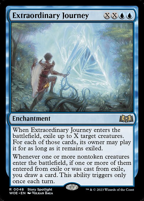【Foil】【EN】超常の旅/Extraordinary Journey [WOE] 青R No.48