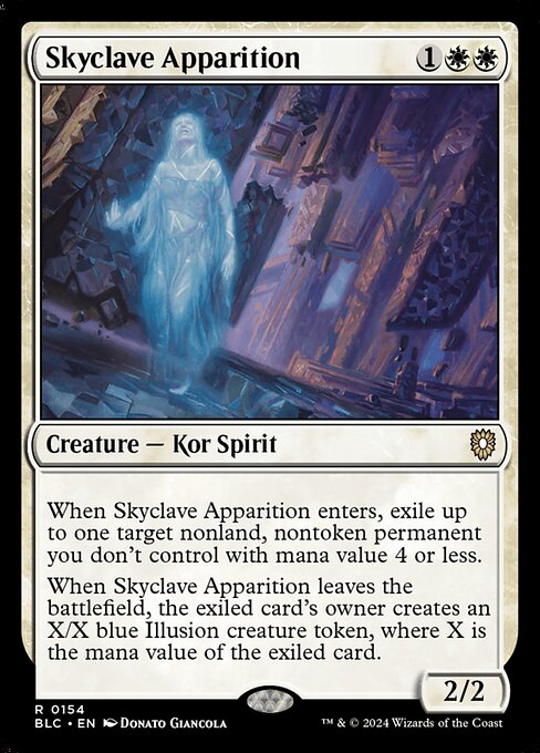 【EN】スカイクレイブの亡霊/Skyclave Apparition [BLC] 白R No.154