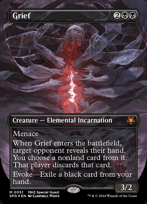 【テクスチャーFoil】【EN】悲嘆/Grief [SPG] 黒M No.51