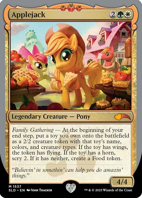 【Foil】【EN】Applejack [SLD] 金M No.1537
