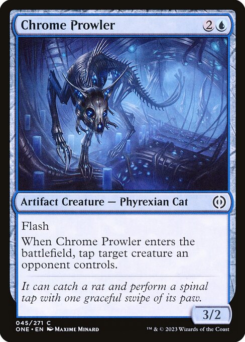 【Foil】【EN】金属のうろつくもの/Chrome Prowler [ONE] 青C No.45