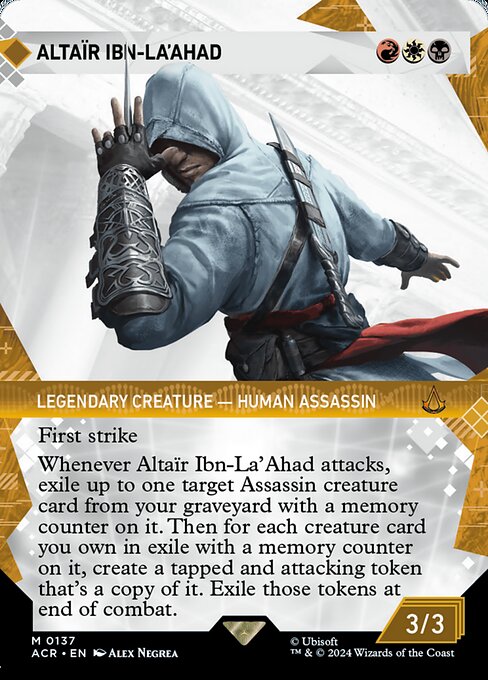 【ショーケース】【Foil】【EN】アルタイル・イブン・ラ・アハド/Altaïr Ibn-La'Ahad [ACR] 金M No.137