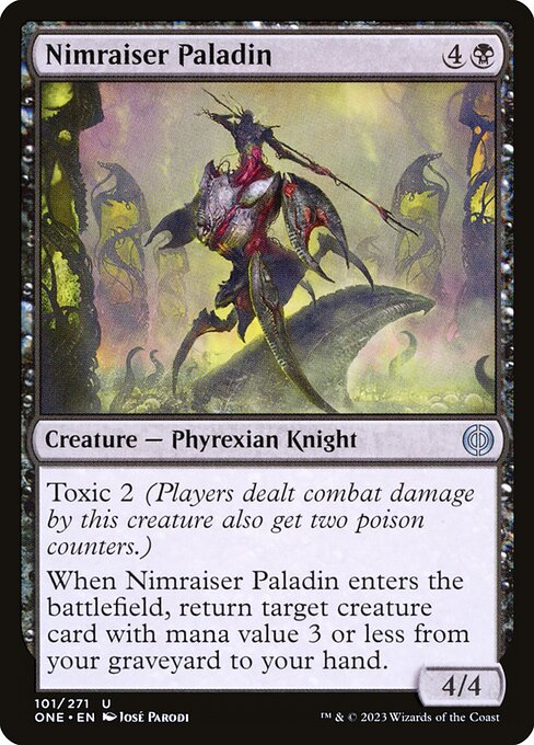 【Foil】【EN】屍賊起こしの聖騎士/Nimraiser Paladin [ONE] 黒U No.101