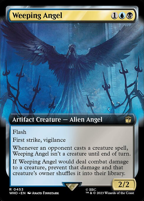【拡張アート】【Foil】【EN】嘆きの天使/Weeping Angel [WHO] 金R No.453