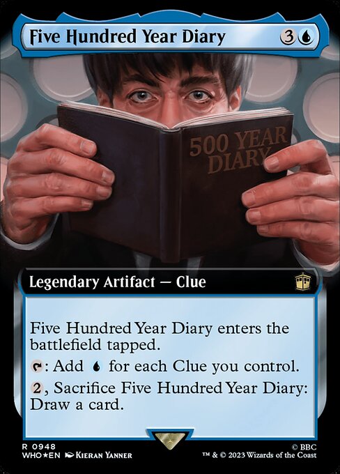 【サージFoil】【拡張アート】【Foil】【EN】500年日記/Five Hundred Year Diary [WHO] 青R No.948