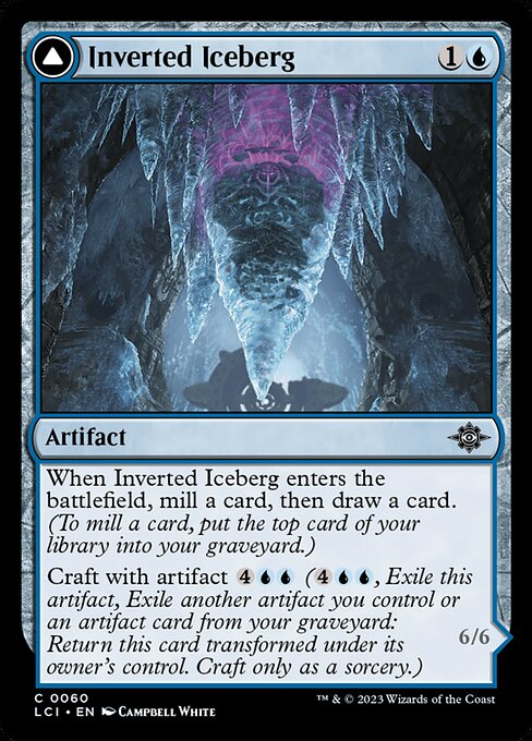 【Foil】【EN】反転された氷山 // 氷山のタイタン/Inverted Iceberg // Iceberg Titan [LCI] 青C No.60