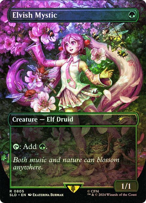 【Foil】【EN】エルフの神秘家/Elvish Mystic [SLD] 緑R No.805