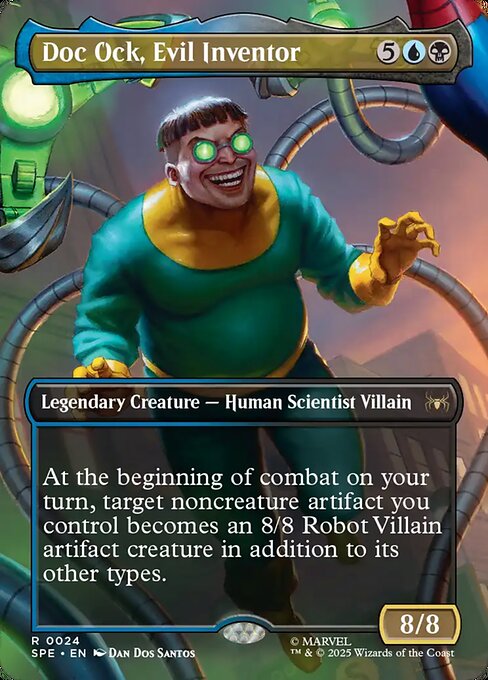【ボーダレス】【Foil】【EN】邪悪な発明者、ドク・オック/Doc Ock, Evil Inventor [SPE] 金R No.24