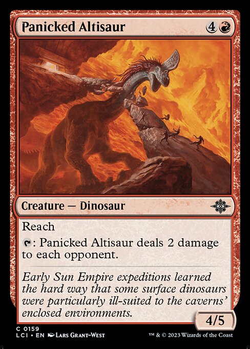 【Foil】【EN】動揺するアルティサウルス/Panicked Altisaur [LCI] 赤C No.159